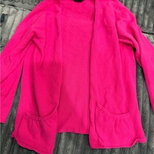 “Guess” Vibrant Pink Open Cardigan